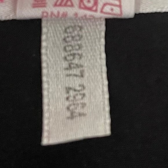 Oscar De La Renta Pink Label Satin Floral Embroidered Nightgown Black Slip Dress - Picture 8 of 8